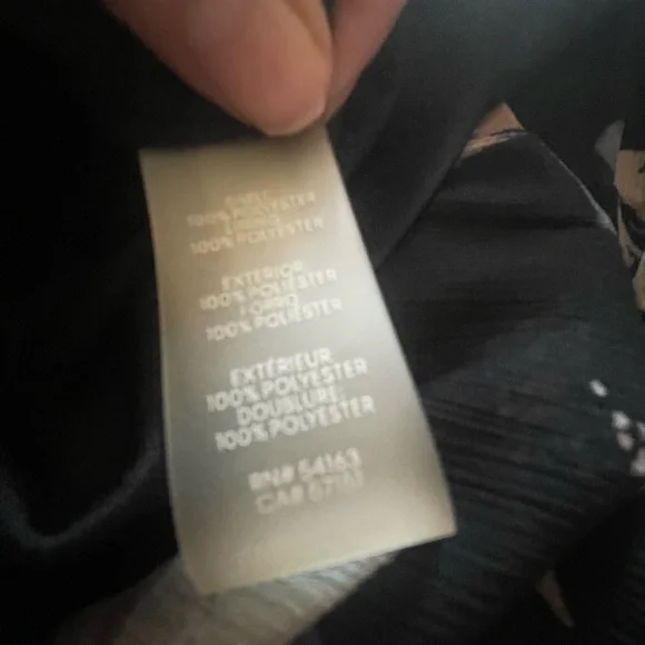 Calvin Klein Black Floral Women's Dress - Picture 9 of 9